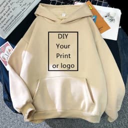 Custom Hoodie Printed Men Women Loose Casual Sweater Clothing Fashion Warm Fleece Hoodies Personality Customized Sweatshirt