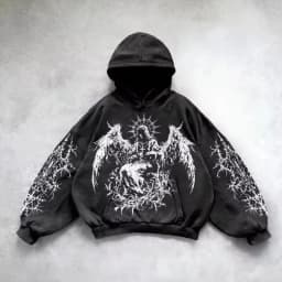Dark Series Men's Hoodie Sweatshirt Casual Sports Wear Long Sleeve Drawstring Hooded Pullover