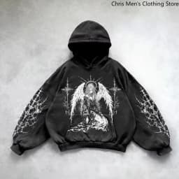 Dark Series Men's Hoodie Sweatshirt Casual Sports Wear Long Sleeve Drawstring Hooded Pullover