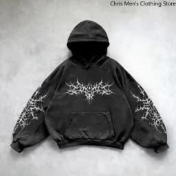 Dark Series Men's Hoodie Sweatshirt Casual Sports Wear Long Sleeve Drawstring Hooded Pullover