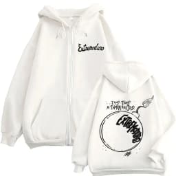 Extremoduro Tour 2025 Album Zipper Hoodies Unisex Rock Hip Hop Pop Music Zip Up Sweatshirt Casual Loose Long Sleeve Jacket Hoody
