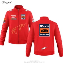 Customizable Men's KTM Team Off-Road Motorcycle Hoodie, Casual Sports Jacket for Motorcycle Riders & Enthusiasts