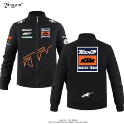 Customizable Men's KTM Team Off-Road Motorcycle Hoodie, Casual Sports Jacket for Motorcycle Riders & Enthusiasts