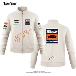 Customizable Men's KTM Team Off-Road Motorcycle Hoodie, Casual Sports Jacket for Motorcycle Riders & Enthusiasts