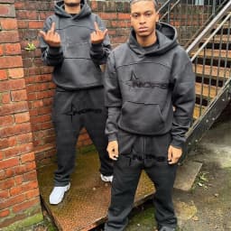 Harajuku Hoodies Men Y2k Hip Hop letter Graphic Print Hooded Sweatshirt Punk Rock Oversized Pullovers Baggy Sweatpants Suits