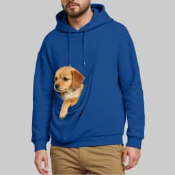 New Hooded Sweatshirts For Men Unisex Cat And Dog Bag Hooded Sweatshirt Pocket Pet Bag Holder Pullover Hoodies Men Apparel