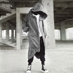 Hot Selling Unisex Long Sleeve Hooded Nazgul Long Coat Zipper Closure Fleece Lined Long Hoodie Women's Men's Hooded Coat