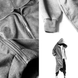 Hot Selling Unisex Long Sleeve Hooded Nazgul Long Coat Zipper Closure Fleece Lined Long Hoodie Women's Men's Hooded Coat