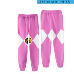 Coats Anime Mighty Morphin Cosplay Costume Hoodies 3D Printed Stand Collar Zipper Jacket Sportswear Sweatshirt
