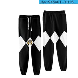 Coats Anime Mighty Morphin Cosplay Costume Hoodies 3D Printed Stand Collar Zipper Jacket Sportswear Sweatshirt
