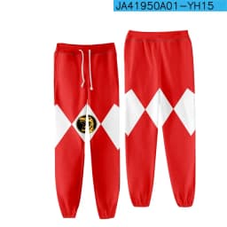 Coats Anime Mighty Morphin Cosplay Costume Hoodies 3D Printed Stand Collar Zipper Jacket Sportswear Sweatshirt