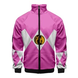 Coats Anime Mighty Morphin Cosplay Costume Hoodies 3D Printed Stand Collar Zipper Jacket Sportswear Sweatshirt