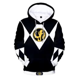 Coats Anime Mighty Morphin Cosplay Costume Hoodies 3D Printed Stand Collar Zipper Jacket Sportswear Sweatshirt