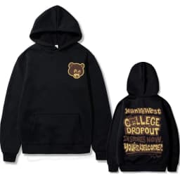 Best Famous Kanye West The College Dropout Graphics Hoodie Men Women's Hip Hop Rap Vintage Hoodies Male Casual Oversized Clothes
