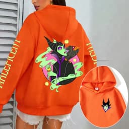 Villains Maleficent Men Hoodie Cartoon Anime Women Pullover Tops 2026 New Casual Autumn Winter Couple Oversized Sweatshirts