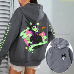 Villains Maleficent Men Hoodie Cartoon Anime Women Pullover Tops 2026 New Casual Autumn Winter Couple Oversized Sweatshirts