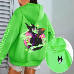 Villains Maleficent Men Hoodie Cartoon Anime Women Pullover Tops 2026 New Casual Autumn Winter Couple Oversized Sweatshirts