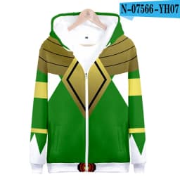 Hot Sales Autumn Winter Sweatshirts Mighty Morphin 3D Digital Printing Hoodies Men Kids Fashion Streetwear Hoodie Casual Jacket