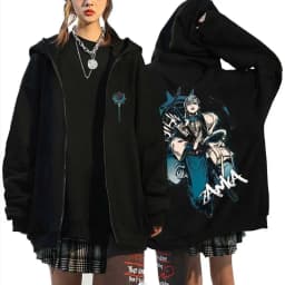 Anime Gachiakuta Zanka Merch Zipper Hoodie Men Women Fashion Casual Oversized Streetwear Man Cartoon Manga Cosplay Zip Up Jacket