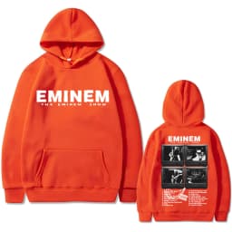 Rapper Eminem Music Album Graphic Hoodie World Tour Gift for Fan Men Women Vintage Oversized Sweatshirt Male Fashion Streetwear