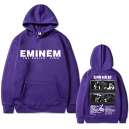 Rapper Eminem Music Album Graphic Hoodie World Tour Gift for Fan Men Women Vintage Oversized Sweatshirt Male Fashion Streetwear