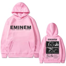 Rapper Eminem Music Album Graphic Hoodie World Tour Gift for Fan Men Women Vintage Oversized Sweatshirt Male Fashion Streetwear