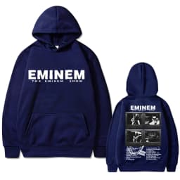 Rapper Eminem Music Album Graphic Hoodie World Tour Gift for Fan Men Women Vintage Oversized Sweatshirt Male Fashion Streetwear