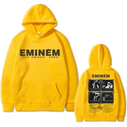 Rapper Eminem Music Album Graphic Hoodie World Tour Gift for Fan Men Women Vintage Oversized Sweatshirt Male Fashion Streetwear