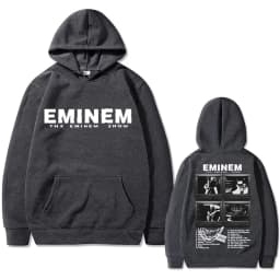 Rapper Eminem Music Album Graphic Hoodie World Tour Gift for Fan Men Women Vintage Oversized Sweatshirt Male Fashion Streetwear