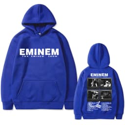 Rapper Eminem Music Album Graphic Hoodie World Tour Gift for Fan Men Women Vintage Oversized Sweatshirt Male Fashion Streetwear