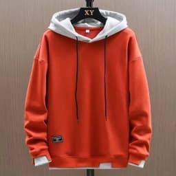 2025 Autumn Men Hoodies High Street Pullover Long Sleeve Patchwork Sweatshirt Men Fashion Streetwear Hoodie Harajuku