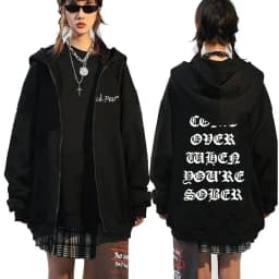 Rapper Lil Peep Graphic Zipper Hoody Men Women Hip Hop Fashion Zip Up Sweatshirt Men Oversized Pullover Hoodie Coats Streetwear