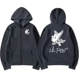 Rapper Lil Peep Graphic Zipper Hoody Men Women Hip Hop Fashion Zip Up Sweatshirt Men Oversized Pullover Hoodie Coats Streetwear