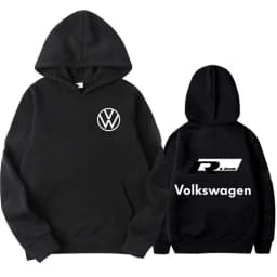 2025 Autumn and winter men's high-quality loose hooded sweatshirt, Volkswagen logo printed comfortable men's hooded sweatshirt