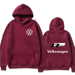 2025 Autumn and winter men's high-quality loose hooded sweatshirt, Volkswagen logo printed comfortable men's hooded sweatshirt