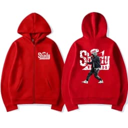 Rapper Eminem Slim Shady Music Rap Fashion Zip Up Hoodie Hip Hop Oversized Hooded Zipper Sweatshirt Casual Streetwear Coats Male