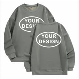 Customized Thick Winter Loose Sports Shirt With Printed Embroidery LOGO Round Neck Hoodie Personal Company Work Uniform
