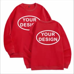 Customized Thick Winter Loose Sports Shirt With Printed Embroidery LOGO Round Neck Hoodie Personal Company Work Uniform