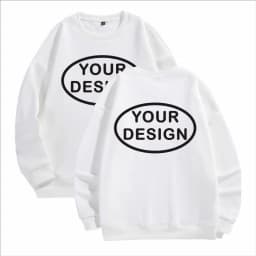 Customized Thick Winter Loose Sports Shirt With Printed Embroidery LOGO Round Neck Hoodie Personal Company Work Uniform