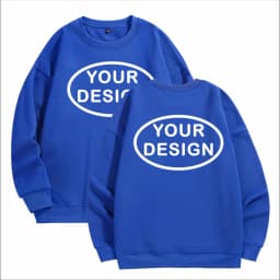Customized Thick Winter Loose Sports Shirt With Printed Embroidery LOGO Round Neck Hoodie Personal Company Work Uniform