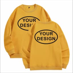 Customized Thick Winter Loose Sports Shirt With Printed Embroidery LOGO Round Neck Hoodie Personal Company Work Uniform