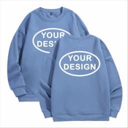 Customized Thick Winter Loose Sports Shirt With Printed Embroidery LOGO Round Neck Hoodie Personal Company Work Uniform