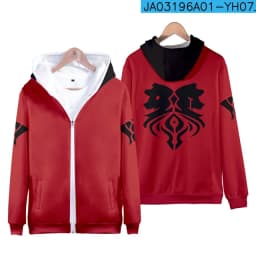 Anime Aaron Hoodies Zipper Varsity Jacket Merch Hoodies Women Men Hooded Sweater Sweatshirts Boys Girls Cosplay Costume Hoodie