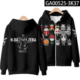 Masked Rider 3D Print Men/Women Autumn Hoodies Sweatshirt Long Sleeves Zip Up Jackets Harajuku Coats Cosplay Costume