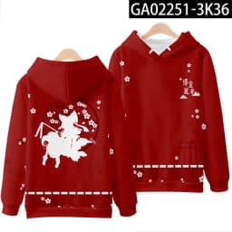 Coats Anime Touhou Project 3D Print Hoodies Boys/girls Cirno Remilia Scarlet Flandre Scarlet Pullover Sweatshirt Cosplay Costume