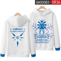 Coats Anime Touhou Project 3D Print Hoodies Boys/girls Cirno Remilia Scarlet Flandre Scarlet Pullover Sweatshirt Cosplay Costume