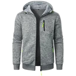 Men's Hoodies Long Sleeve Sweatshirt Zipper Design Hooded Sweatshirt for Men Clothing Sportswear Slim Fit Casual Jacket
