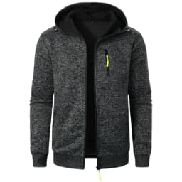 Men's Hoodies Long Sleeve Sweatshirt Zipper Design Hooded Sweatshirt for Men Clothing Sportswear Slim Fit Casual Jacket