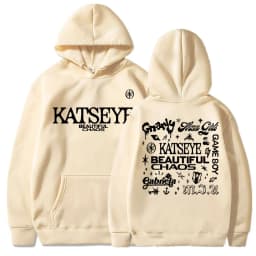 Kpop Katseye Beautiful Chaos Album Tour Hoodies Fashion Retro Harajuku Men Women Sportwear Fleece Oversized Tracksuit Streetwear