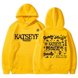 Kpop Katseye Beautiful Chaos Album Tour Hoodies Fashion Retro Harajuku Men Women Sportwear Fleece Oversized Tracksuit Streetwear